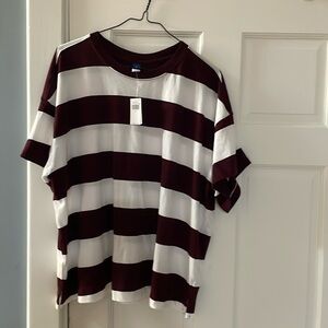 Old Navy wide striped easy care shirt